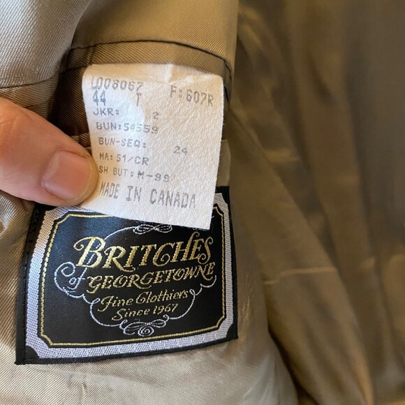 Ralph Lauren brown wool tweed sport jacket blazer 3 buttons office men 44T - Picture 8 of 9